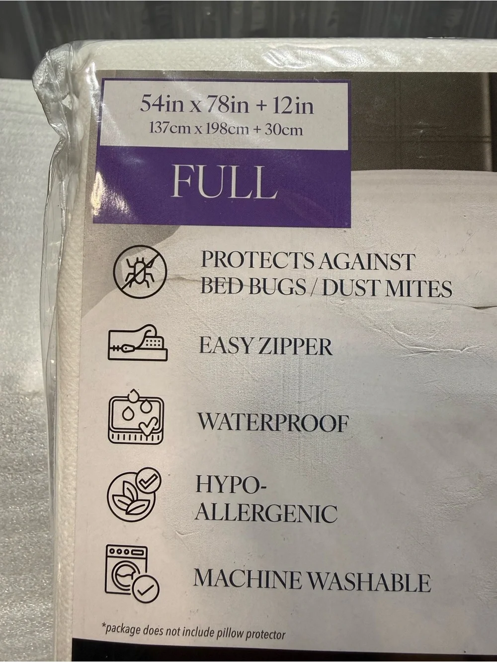 Blue Anchor Full Zippered Waterproof Mattress Protector Bed Bug Dust Mite NEW